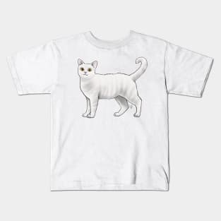 Cat - American Wirehair - White Kids T-Shirt